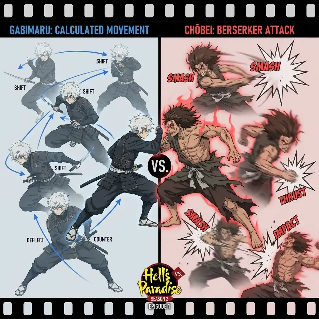 Gabimaru vs Chōbei Fight Breakdown: Best Choreography in Hell's Paradise S2